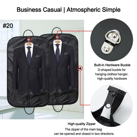 Premium Coat Carrier Bag Business Trip Suit Storage Bag Dustproof Breathable Garment Cover Travel Bag