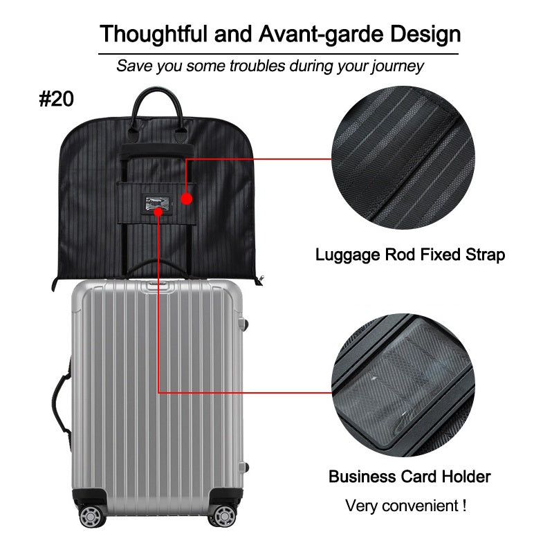 Premium Coat Carrier Bag Business Trip Suit Storage Bag Dustproof Breathable Garment Cover Travel Bag