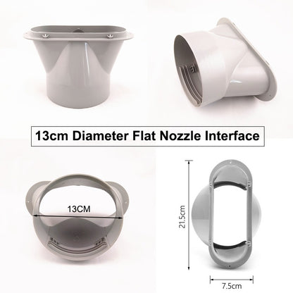 1.5M/2M Flexible Air Conditioner Exhaust Pipe Vent Hose Duct Outlet Diameter 130/150mm Telescopic Exhaust Duct