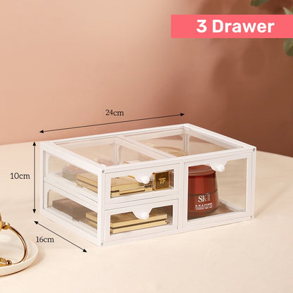 Makeup Organizer Cosmetic Organiser Large Capacity For Skincare Products Stackable Storage Box
