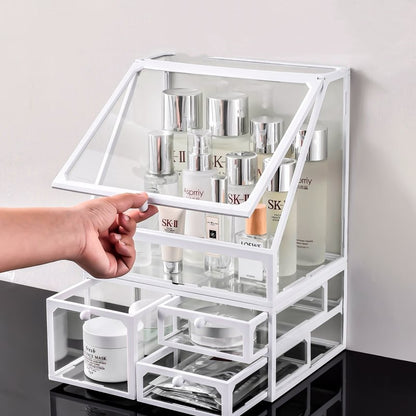 Makeup Organizer Cosmetic Organiser Large Capacity For Skincare Products Stackable Storage Box