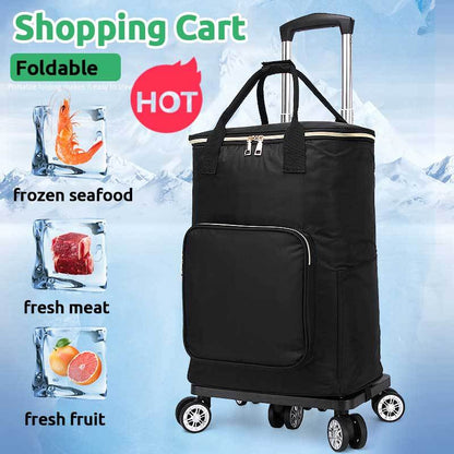 Retractable folding grocery Personal shopping cart shopping trolley/Trollies market trolley