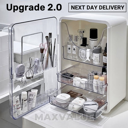 Makeup Organizer Skincare Organiser Cosmetic Storage Box Transparent