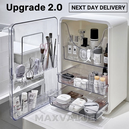 Makeup Organizer Skincare Organiser Cosmetic Storage Box Transparent