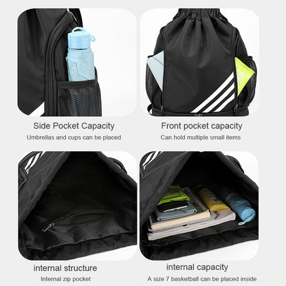 Basketball Backpack Gym Sports Travel Luggage Bag Oxford Waterproof With Independent Shoe Warehouse