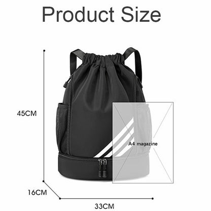 Basketball Backpack Gym Sports Travel Luggage Bag Oxford Waterproof With Independent Shoe Warehouse