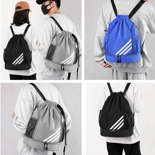 Basketball Backpack Gym Sports Travel Luggage Bag Oxford Waterproof With Independent Shoe Warehouse