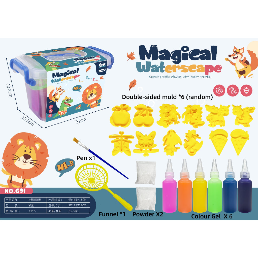 DIY Magic Water Elves Aqua Jelly Educational Sensory Fun Science Toys Learning Magical Waterscape